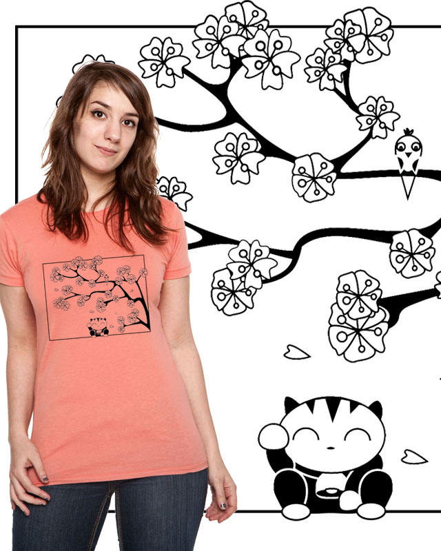 T-Shirt design: lucky cat. Please vot for it