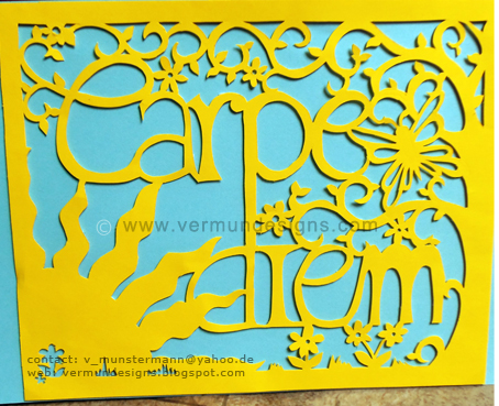 carpe diem - papercut