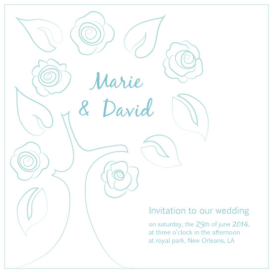 wedding card growing love