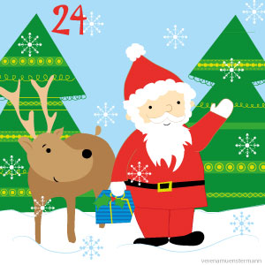 weihnachten, advent, winter, reindeer, père noël, snow, Santa Claus