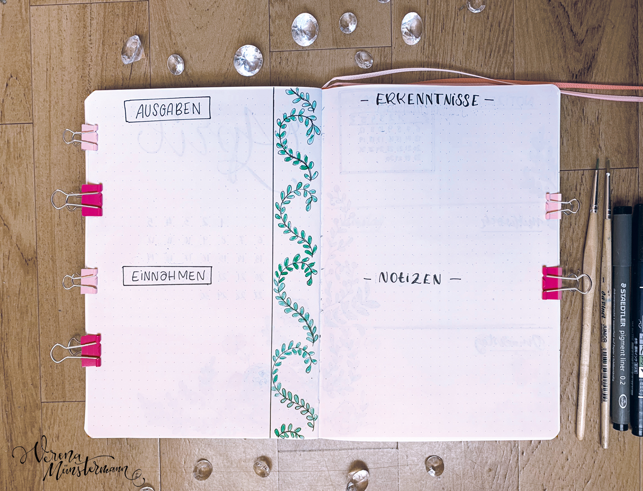 verenamuenstermann - Bullet Journal Setup - April 2020