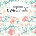 verenamuenstermann - Aquarellblumen- Glückwunschkarte