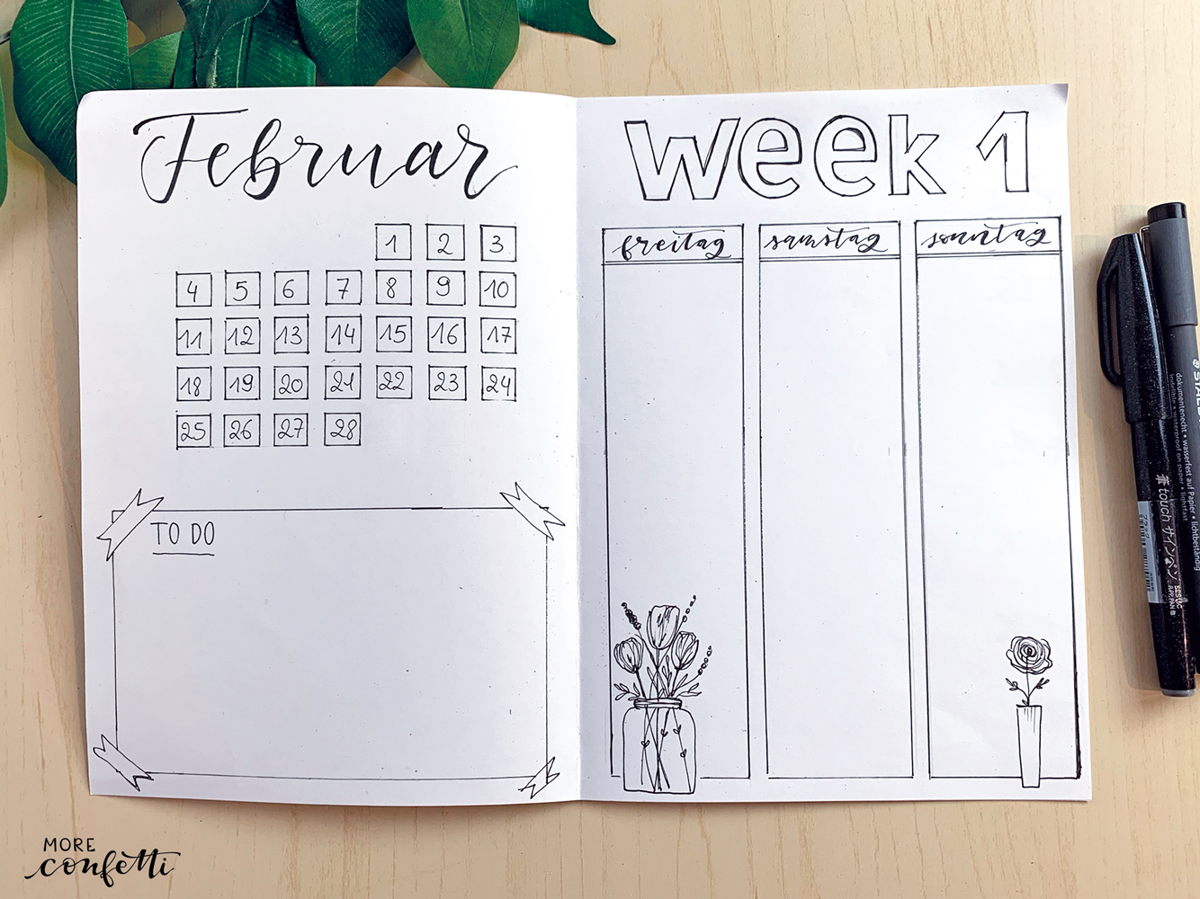 Bullet Journal – Februar