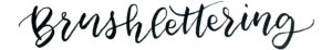 brushlettering Beispiel