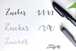 lettering Beispiel moreconfetti.de