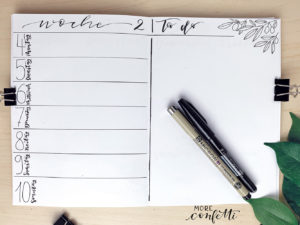 Bullet Journal Setup - März - moreconfetti.de
