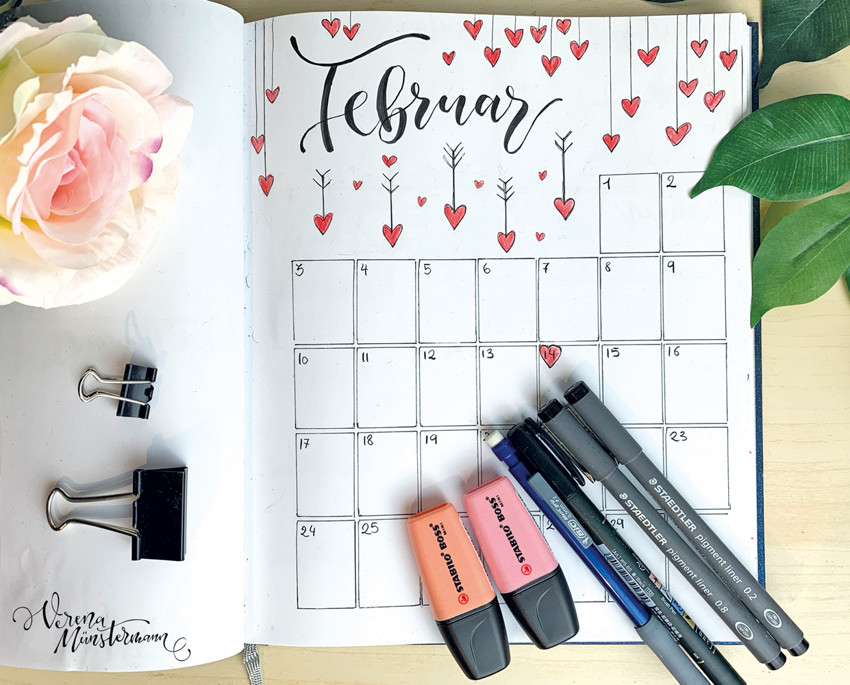 Bullet Journal Setup – Februar 2020