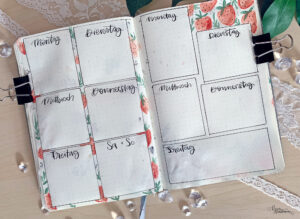 verenamuenstermann - Bullet Journal Design - Wochenübersicht - Juni