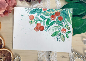 goldfolie aquarell
