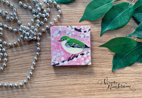 bemalte Leinwände - Kunstwerke - Vogel